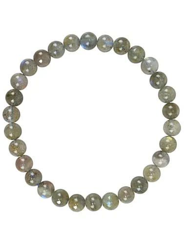 Bracelet en Labradorite AB | Boules 6mm