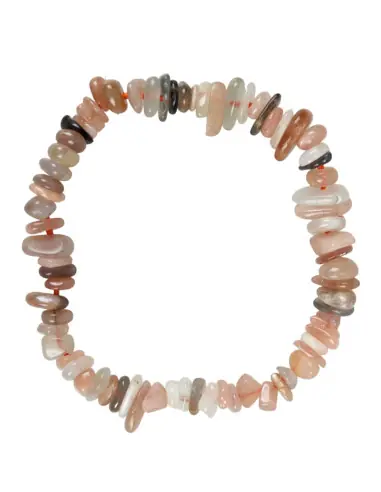 Bracelet Baroque en Pierre de Lune Multicolore