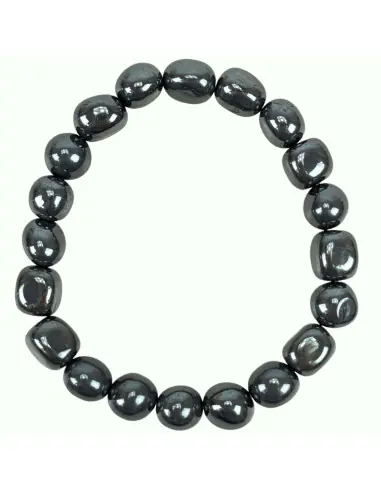 Bracelet Hématite | Pierres roulées 10mm