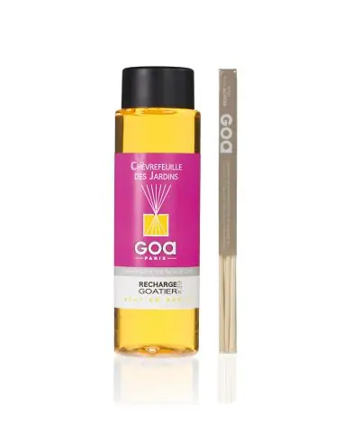 Recharge de parfum Chèvrefeuille des Jardins - Goa 250ml + 1 pack rotin