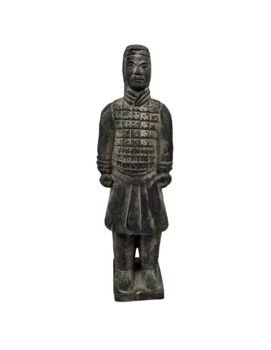 Statue Guerrier Chinois Xian en Terre Cuite | Chevalier 20cm