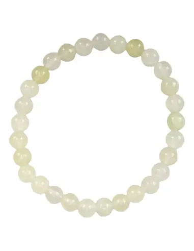 Bracelet en Jade clair A | Boules 6mm