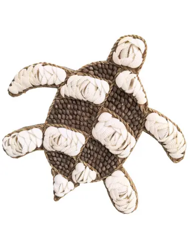 Décoration murale Tortue en Coquillages 25cm