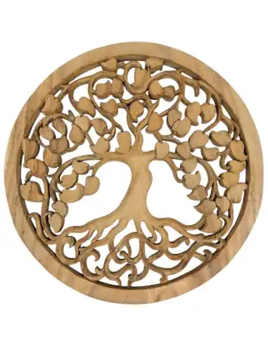 Décor mural ø40cm Arbre de vie | Bois de Suar