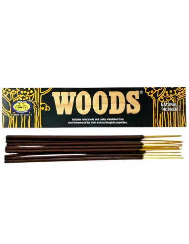 Encens Indien Sans Charbon Woods 16 bâtonnets | Cycle Brand