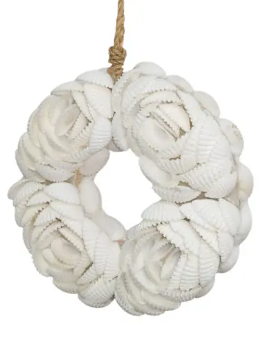 Suspension Bohème Anneau en Coquillages 11cm | Savoir-faire traditionnel de Bali