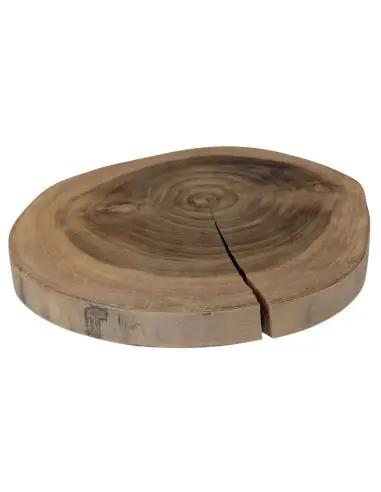 Déclassé ! Dessous de plat rond en teck massif ø20cm