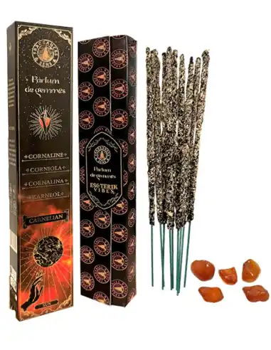 Encens Rituel "Cornaline & Soleil" 9 bâtons | Fragrances & Sens