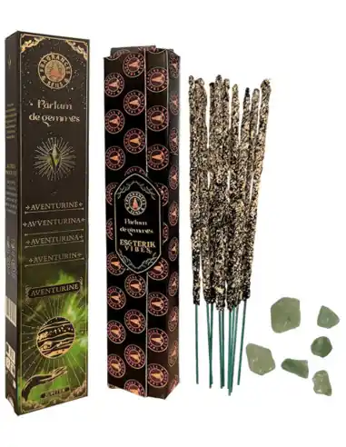 Encens Rituel "Aventurine & Jupiter" 9 bâtons | Fragrances & Sens
