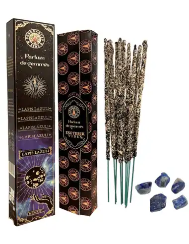 Encens Rituel "Lapis-lazuli & Mercure" 9 bâtons | Fragrances & Sens