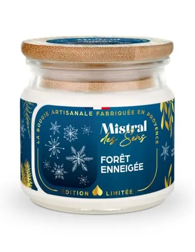Bougie Parfumée "Forêt Enneigée" Édition Limitée - 40 heures 150ml | Mistral des Sens