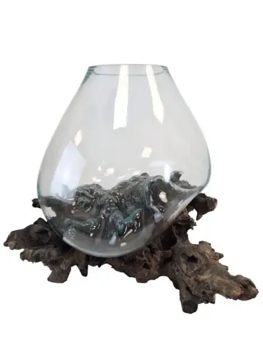 Vase en Verre Soufflé sur Racine de Gamal - Taille Jumbo