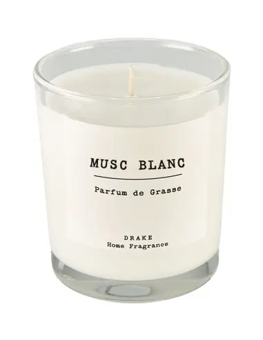 Bougie parfumée artisanale "Musc Blanc" 35 heures | Drake