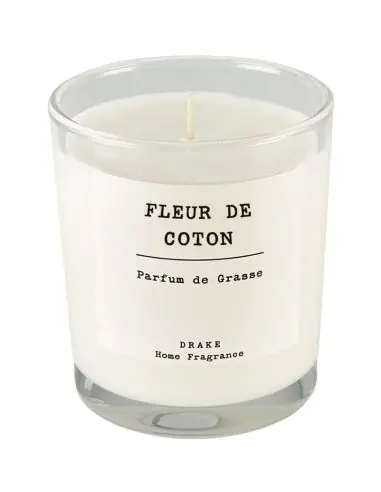 Bougie parfumée artisanale "Fleur de Coton" 35 heures | Drake