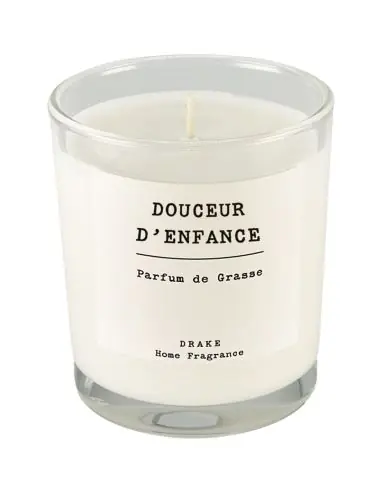 Bougie parfumée façonnée à la main "Douceur d'Enfance" 35 heures | Drake