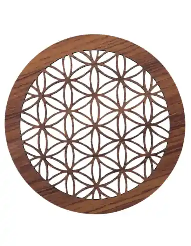 Décor magnétique interchangeable pour lampe de sel | motif "Fleur de Vie"