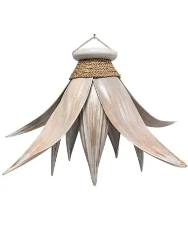 Lustre en Feuilles de Cocotier ø60cm | Suspension naturelle bohème