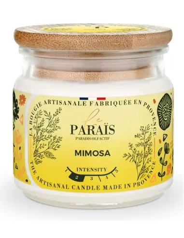 Bougie Parfumée Artisanale "Mimosa" 40 heures 150ml | Le Paraïs