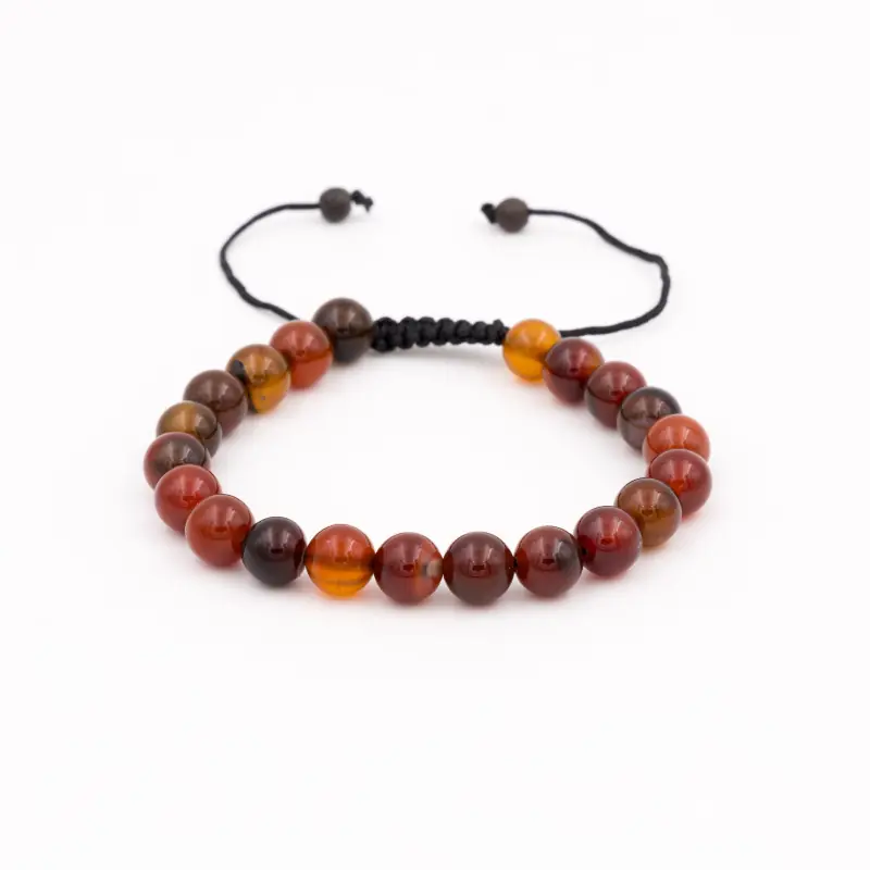 Bracelet agate rouge