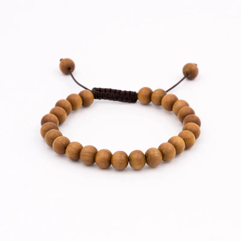 Bracelet en perles de bois de santal