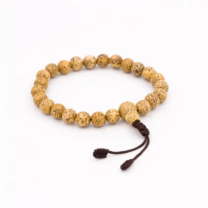 Bracelet mâlâ en graines de lotus