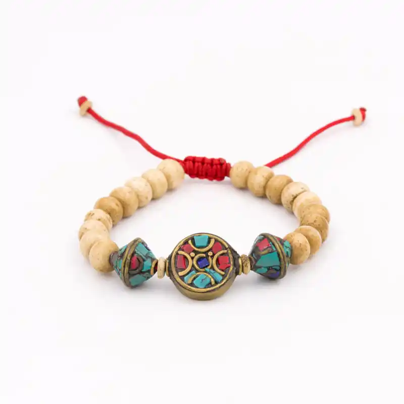Bracelet tibétain en os de yak