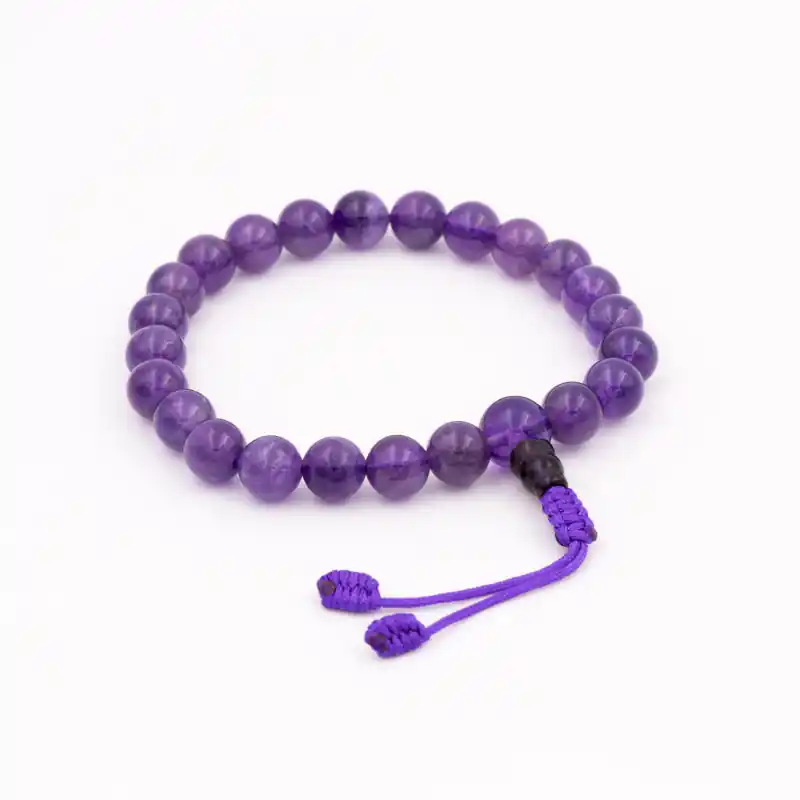 Bracelet tibétain améthyste