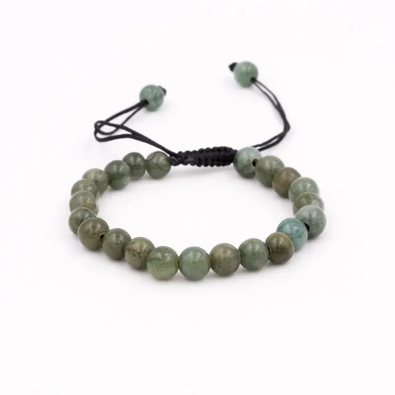 Bracelet mâlâ en jade de Birmanie
