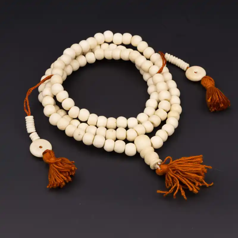 Collier tibétain en os de buffle