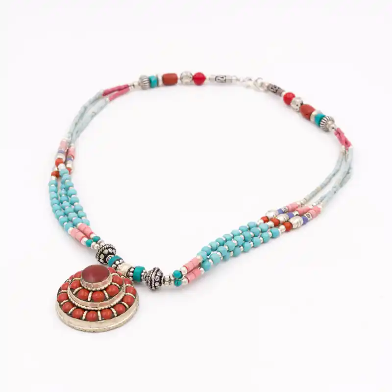 Collier tibétain "Ramro bahini"