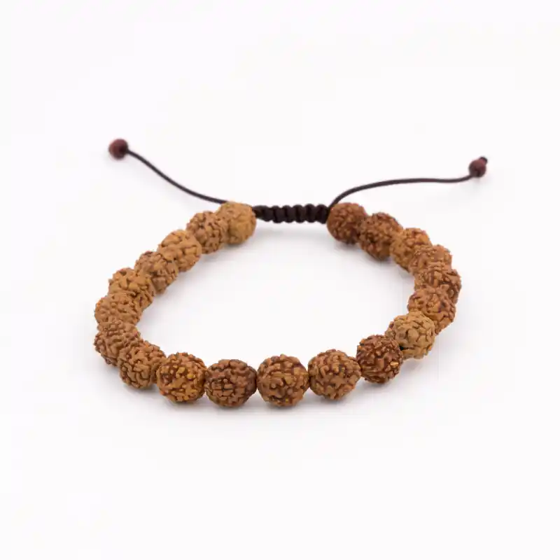 Bracelet mâlâ en rudraksha - 8 mm