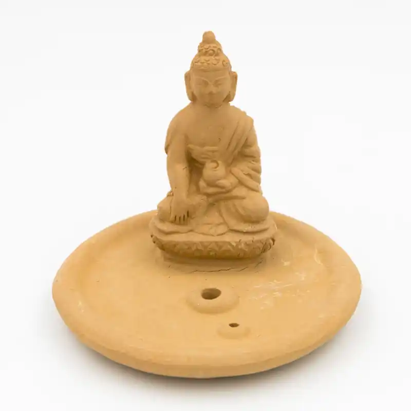Brûle encens Bouddha en céramique