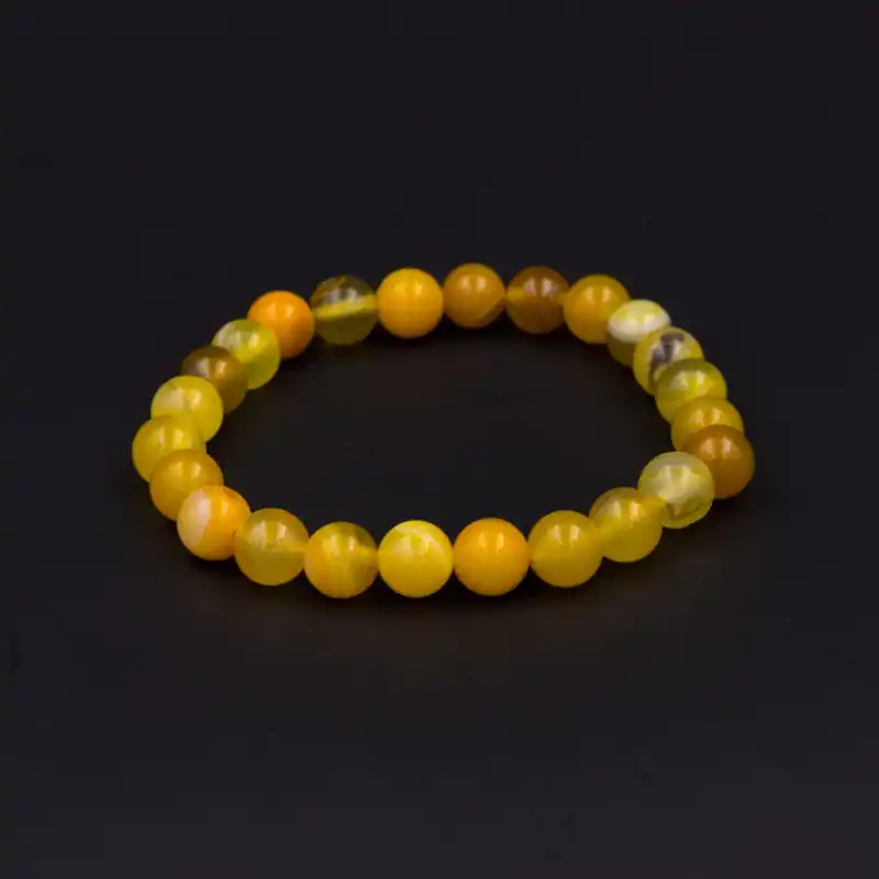 Bracelet agate jaune