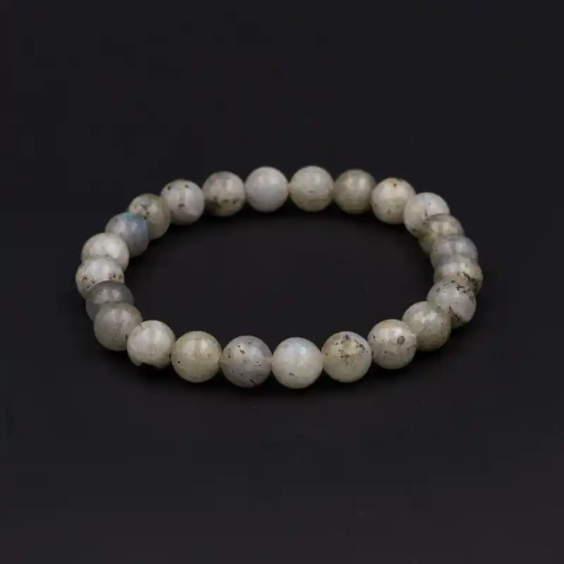 Bracelet labradorite grise