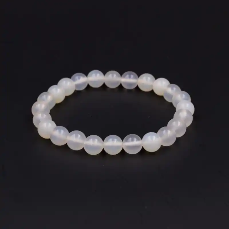 Bracelet pierre de lune blanche
