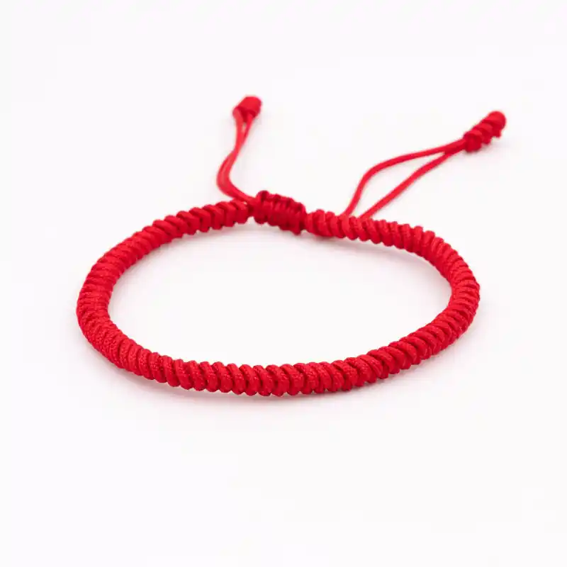 Bracelet tibétain rouge porte-bonheur