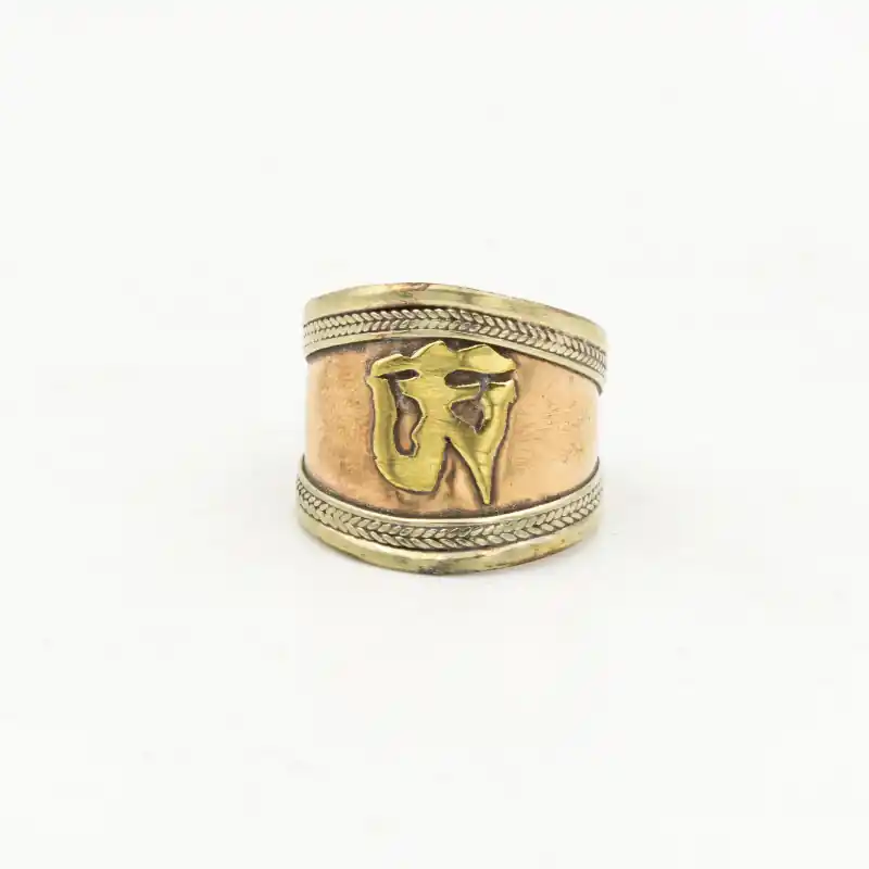 Bague Aum en cuivre et laiton