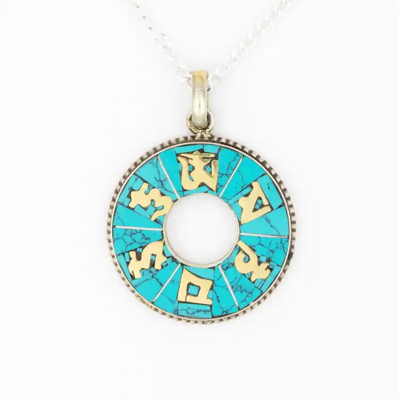 Pendentif Om Mani Padme Hum