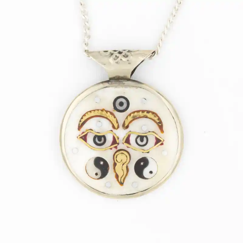 Pendentif des yeux du Bouddha