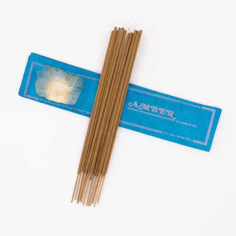 Encens de l'Himalaya à l'ambre - 15 bâtonnets