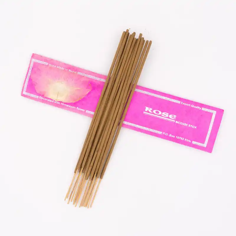Encens de l'Himalaya à la rose - 15 bâtonnets