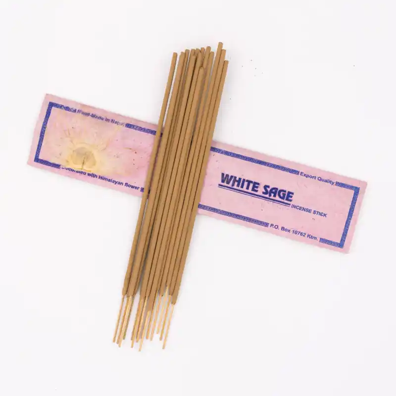 Encens de l'Himalaya à la sauge blanche - 15 bâtonnets