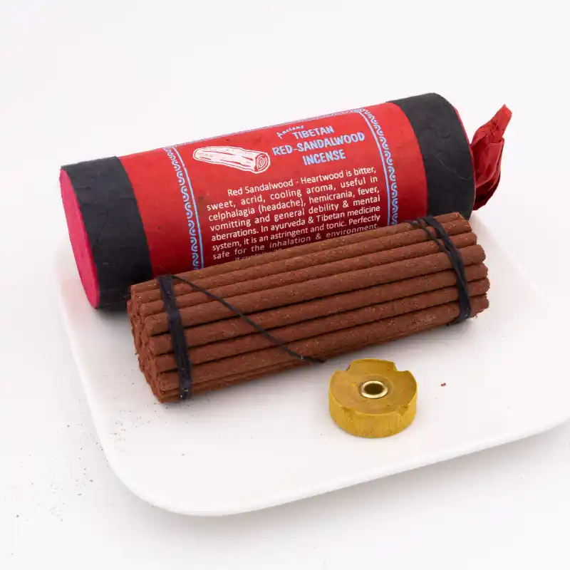 Encens tibétain ancien au bois de santal rouge - 30 bâtons