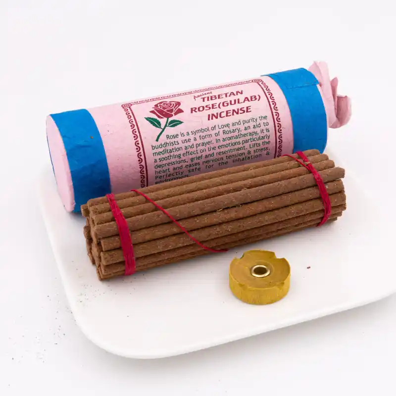 Encens tibétain ancien à la rose - 30 bâtons