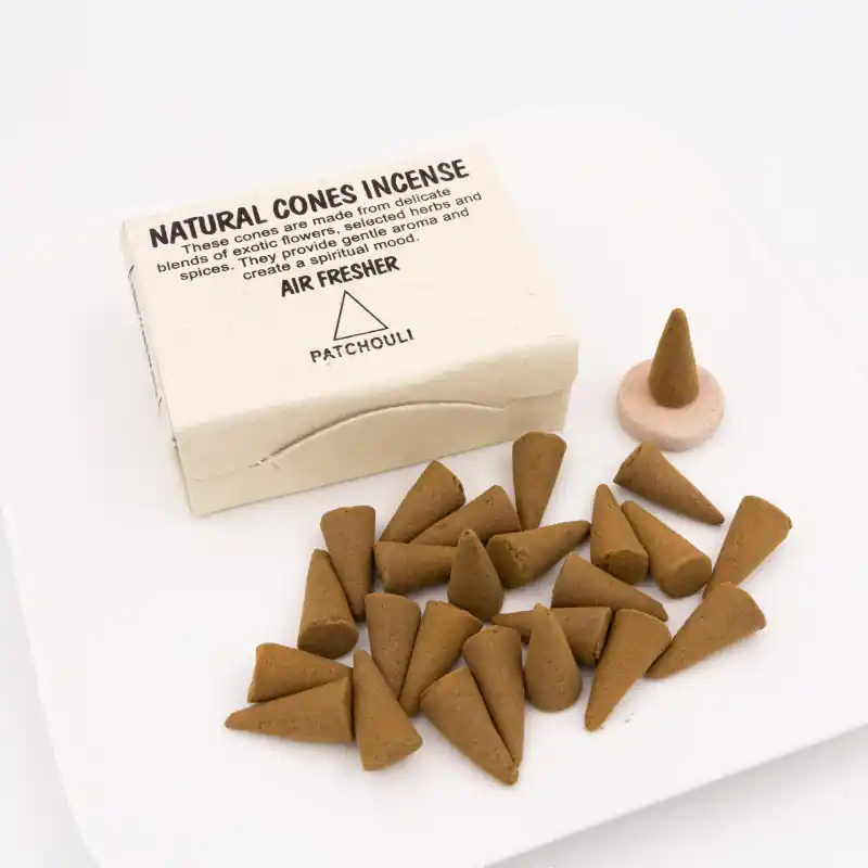 Encens indien naturel au patchouli - 25 cônes
