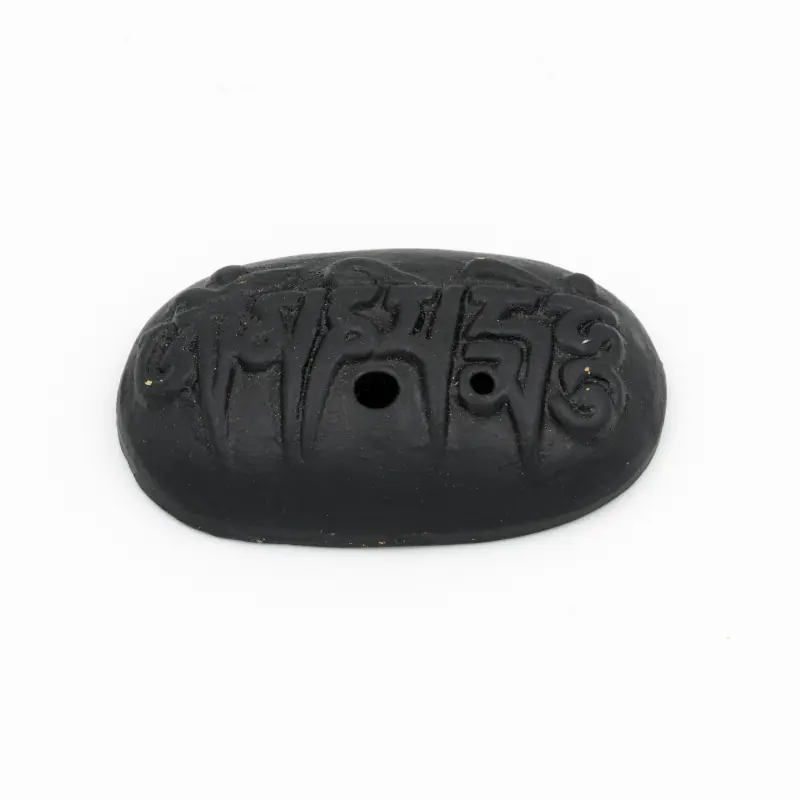 Porte encens en terre cuite mantra de la compassion