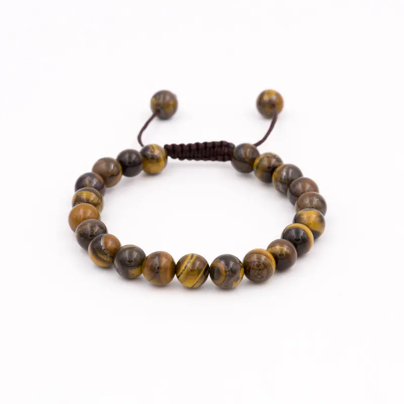 Bracelet mâlâ oeil de tigre