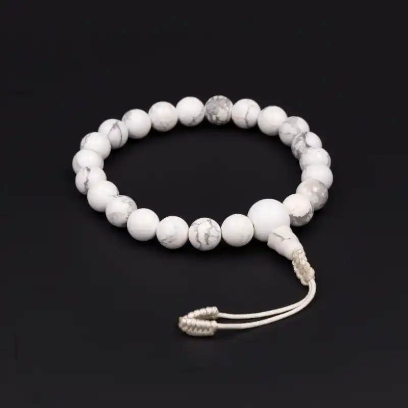 Bracelet tibétain howlite