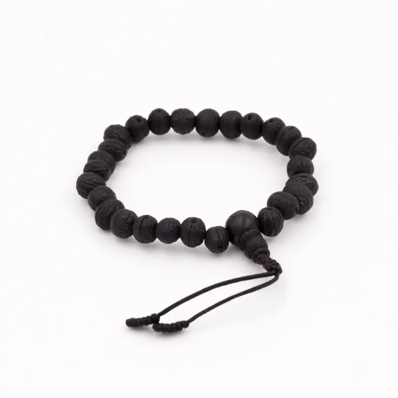 Bracelet mâlâ de prière en graines de raktu foncés