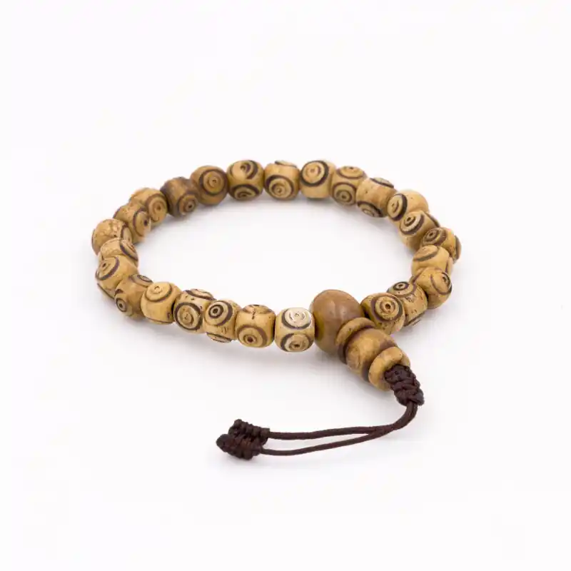 Bracelet mâlâ bouddhiste de l’impermanence et du mauvais oeil